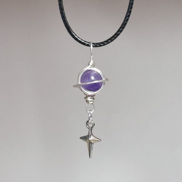 Violet Orbit star pendant